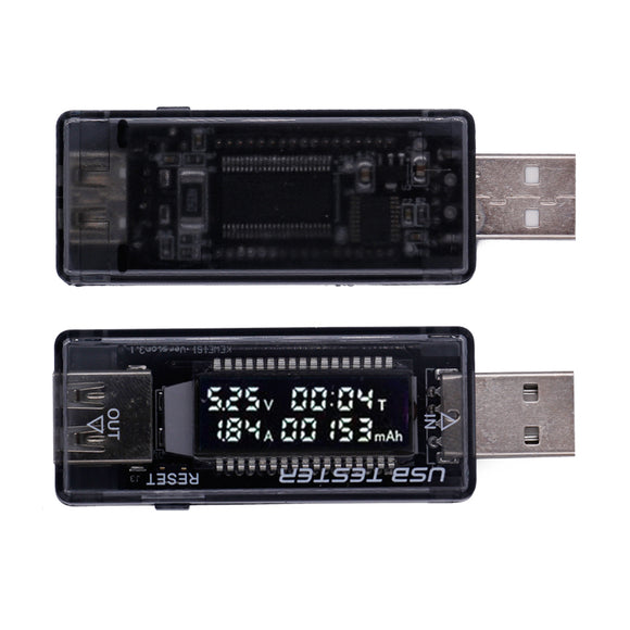 Bakeey HD Screen USB Tester Voltmeter Current Capacity Energy Power Equivalent Impedance Tester