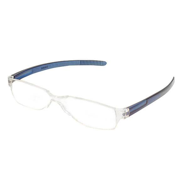 Light Weight Blue Rimless Resin Magnifying Reading Glasses Fatigue Relieve Strength