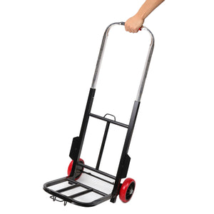 30KG Heavy Duty Folding Hand Truck Foldable Cart Storage Barrow Sack Luggage Trolley