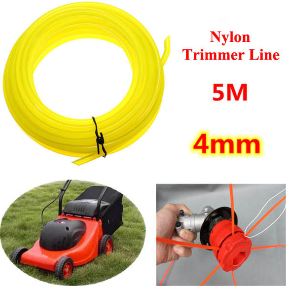 5m Universal Brush Cutter Round Nylon Trimmer Line Garden Lawnmower Fitting