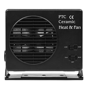 150W 300W DC 12V Car Black Portable Ceramic Demister Heating Heater Fan Defroster Demister