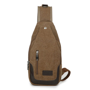 Men Canvas Leisure Crossbody Bag Outdoor Travel Multifunction ipad Pack