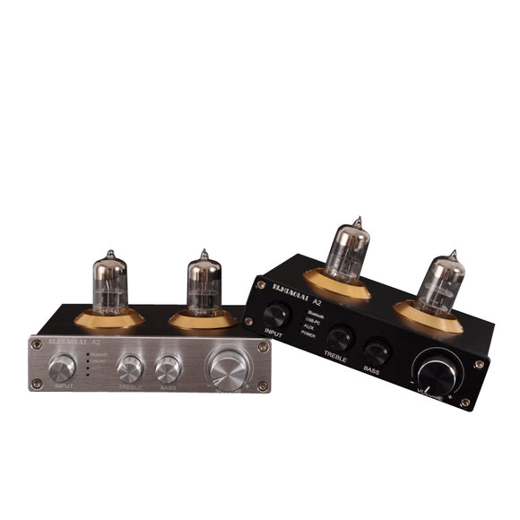 PJ.MIAOLAI A2 ESS9023 bluetooth 5.0 HIFI Lossless 6N3 Vacuum Tube Preamp Amplifier DAC