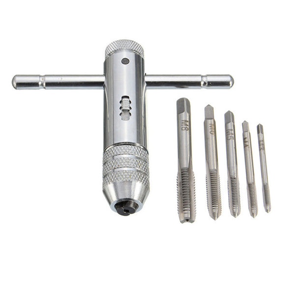 Stainless Steel T Handle Ratchet Wrench Repair Tool With 5 Screws