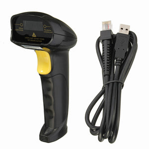 Black USB Handheld Laser Barcode Barcode Scan Reader Scanner