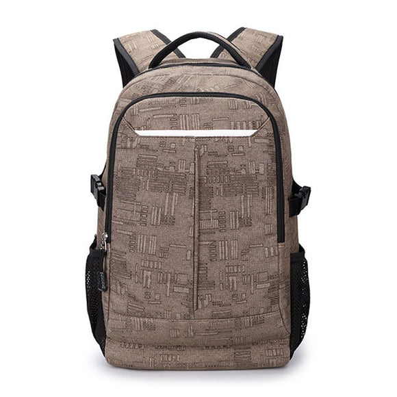 Men Canvas Casual Retro Ipad Laptop Shoulders Bag Backpack