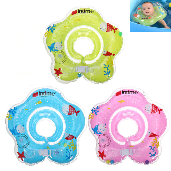 Kid Infantable Safety PVC Swimming Neck Float Ring Air Inflatable for 0-24 Months