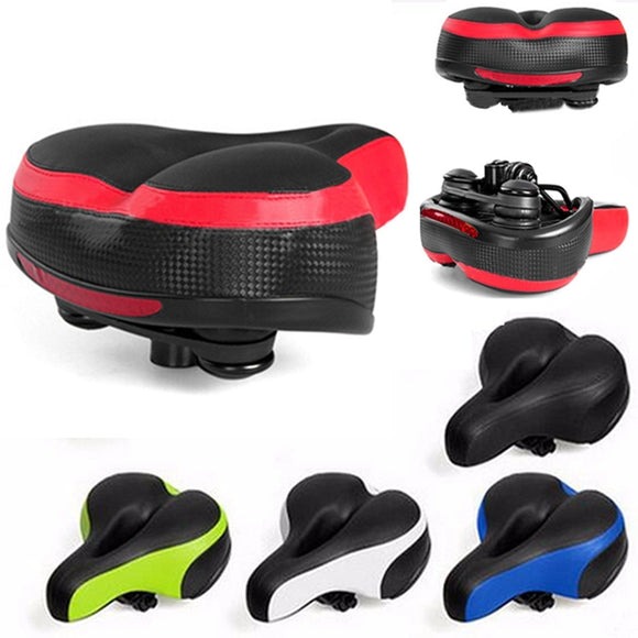 Wide Big Bum Road MTB Bike Saddle Bike Bicycle Seat Cushion Shockproof And Reflector