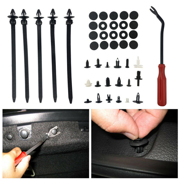 640Pcs Trim Clips Retainer Bumper Rivets Screw Panel Car Body Push Fastener Kit