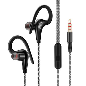 QKZ DM500 Wired 10mm Driver Sport Stereo Bass In-ear Earphone with Microphone Line Control