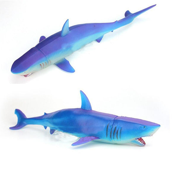 42cm Great White Shark Sea Life Decor Prop Simulation Animal Model Kids Toys