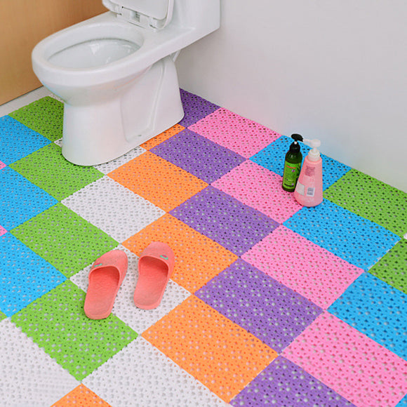 DIY Carpet Candy Colors Plastic Bath Mats Massage Carpet Shower Room Non-slip Mat