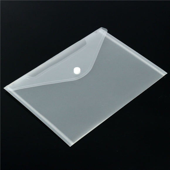 12pcs Transparent Plastic A5 Paper Files Holder Filing Bag