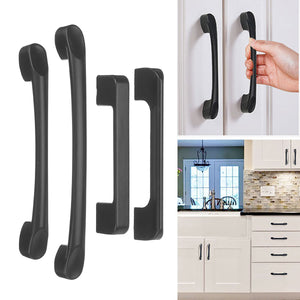 Matte Black Cabinet Pull Door Handles Steel Kitchen Hardware Drawer Knob T Bar