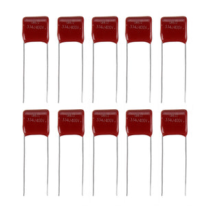 10pcs 400V334J 0.33UF Pitch 10mm 400V 330NF 334 CBB Polypropylene Film Capacitor