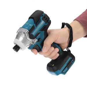 18V 520Nm Cordless Brushless Impact Electric Screwdriver Stepless Speed Rechargable Driver Adapted To Makita Battery