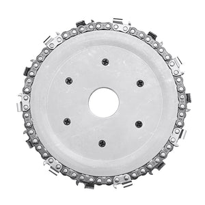 Drillpro Upgrade 5 Inch Grinder Chain Disc 22mm Arbor 14 Teeth Wood Carving Disc For 125mm Angle Grinder