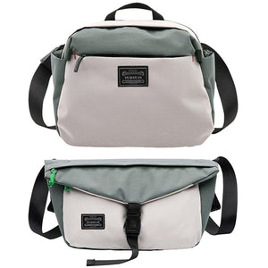 Men Women Canvas Handbag Minimalist Fashion Casual Waist Bag Shoulder Crossbody Bag