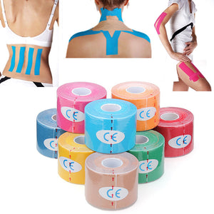 3pcs Light Blue Kinesiology Tape Sports Muscles Care Therapeutic Bandage