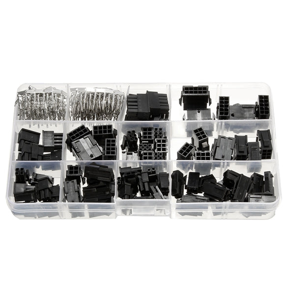 82 Pcs 3.0mm Connectors + 200 Pcs Crimp Pins Electronic Components Kit With Case