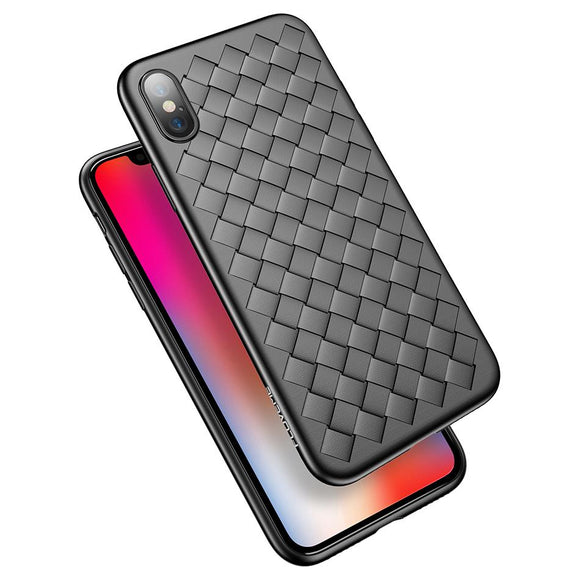 Bakeey Protective Case For iPhone XR/XS/XS Max Woven Heat Dissipation Soft TPU Back Cover