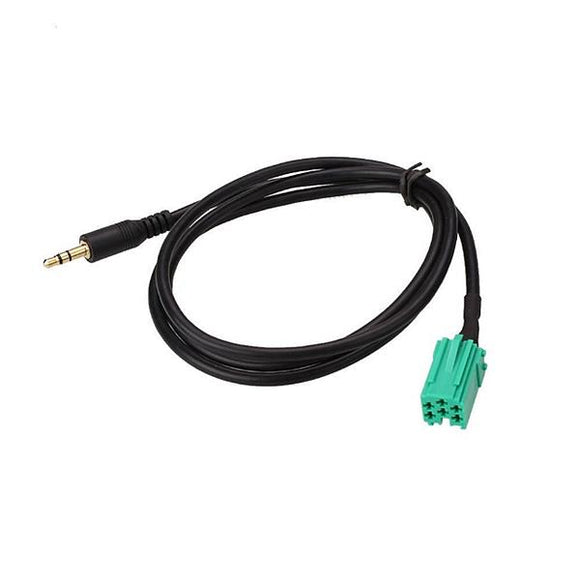 Car Vehicle Aux In Input Audio Radio Adapter Cable 3.5mm Jack For VW Renault