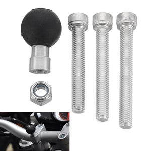 RAM RAM-B-367U Motorcycle Handlebar Clamp Base With 1inch Ball & M8 Screws Kit Sets