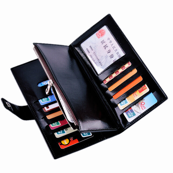 New Fashion Women High Quality PU Leather Long Wallet Handbag Card Holder Coin Purse