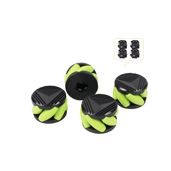 4Pcs 37mm Mini Mecanum Wheels+N2O Coupling for Omnidirectional Mobile Universal Wheel Robot N20 Motor