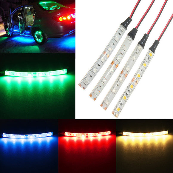 DC12V 5050 LED Strip Light For Car Caravan White Blue Red Green Waterproof