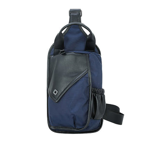 Men Oxford Patchwork Leisure Crossbody Bag Chest Bag