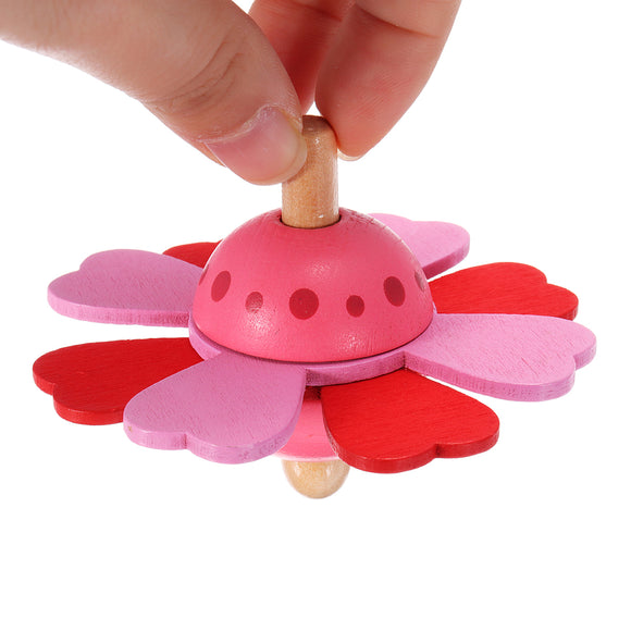 MATEMINCO EDC Wooden Finger Hand Spinner Fidget Rotating Gyro Decompression