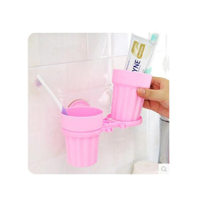 4 Colors Couple Sucker Toothbrush Holder