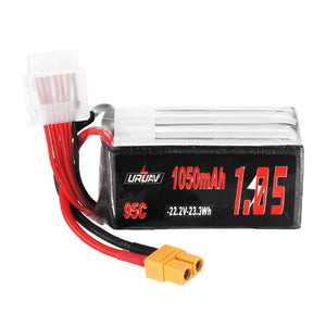 URUAV 22.2V 1050mAh 95C 6S Lipo Battery XT60 Plug for FPV RC Drone