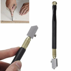 Cutting Tool Glass Cutter Oil Lubricated Feed Anti Slip Metal Handle Steel Blade