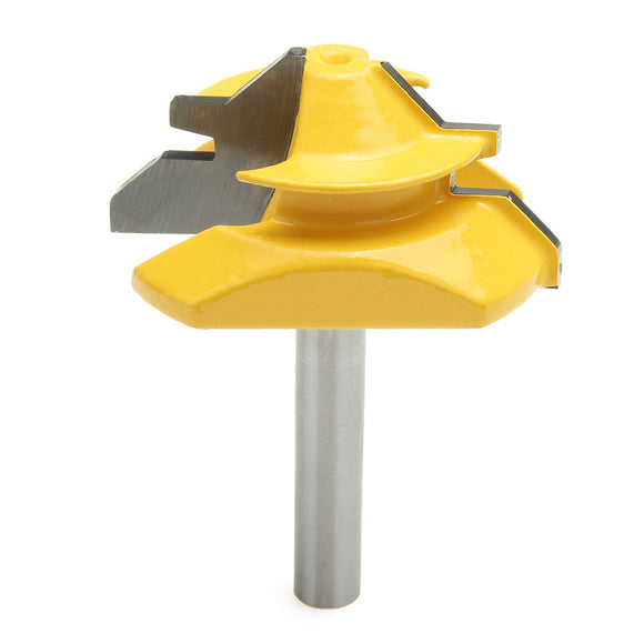 45 Degree Lock Miter Glue Joint Router Bit Woodworking Cutter 8mm Shank Diameter