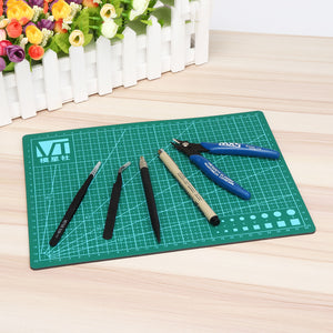 DIY Craft Basic Tools Set Model Building Kit Cutting Plier Polisher Mat Blade