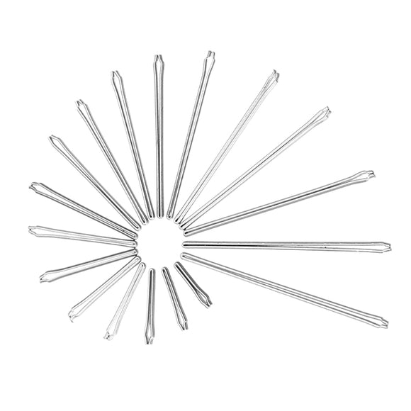 360Pcs 6-23mm Open End Pins Double Flange Stainless Steel Split Pins Box for Watch