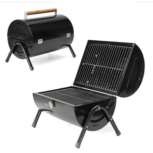 Portable Barrel BBQ Barbecue Grill Folding Garden Outdoor Camping Meat Party