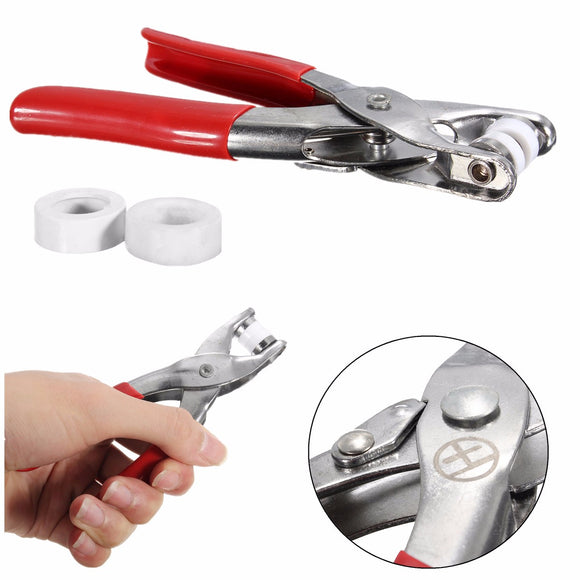 Pliers 9.5mm + 200 Press Pliers Plastic Button Studs Popper Fastener Setter Tool