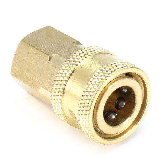 Pressure Washer 1/4 Female NPT Brass Quick Connect Adapter Coupler for Cleaning