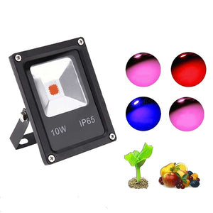 10W Full Spectrum Waterproof Plant Grow COB LED Flood Light for Vegetable Flower Fruit AC85-265V