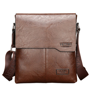 Men PU Leather Business Crossbody Messenger Bag