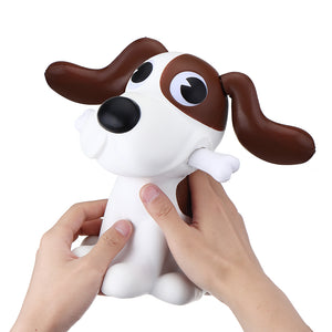 New Giant Squishy Chocolate Dog Detachable Bone Ears Slow Rising Rebound Jumbo 42cm Cute Gift Decor