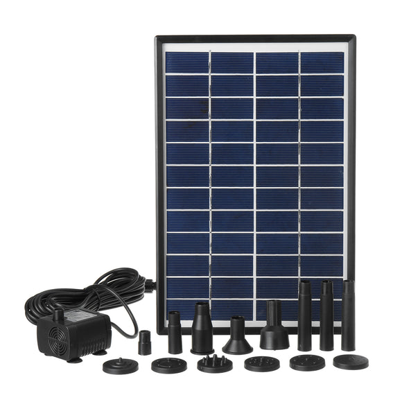 6W 500L/H Solar Fountain Submersible Solar Water Pump Garden Fountain Submersible Pump with Suckers