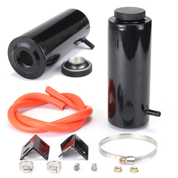 800ml Aluminum Alloy Black Universal Radiator Coolant Catch Tank