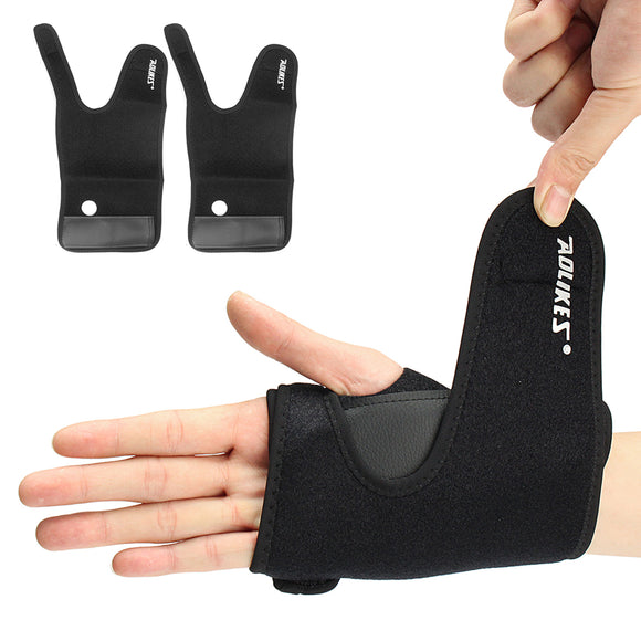 AOLIKES Sports Wrist Palm Brace Wrap Sprain Injury Support Protector With Aluminum Plate