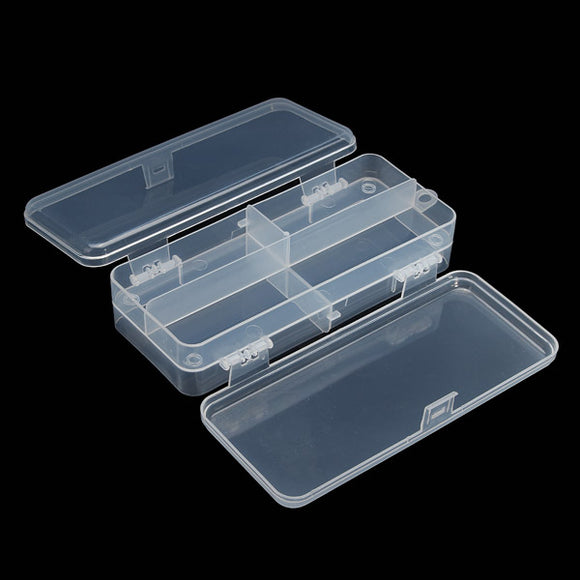 Multifunctional Transparent Plastic Fishing Tackle Box Fishing Lure Hooks Storage Box