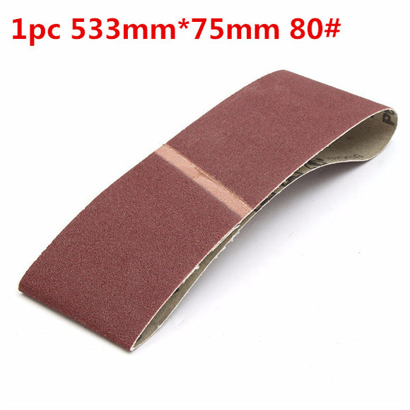 533mm*75mm 80 Grit Alumina Sanding Belt Sandpaper Self Sharpening Oxide Abrasive Strip