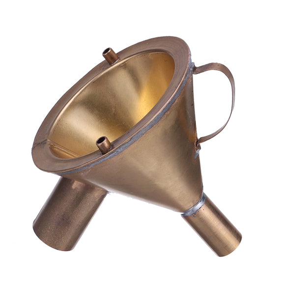 Copper Insulation Funnel Outer Diameter 95mm Experimental Funnel Thermal Insulation Chemical Funnel Brass